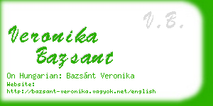 veronika bazsant business card